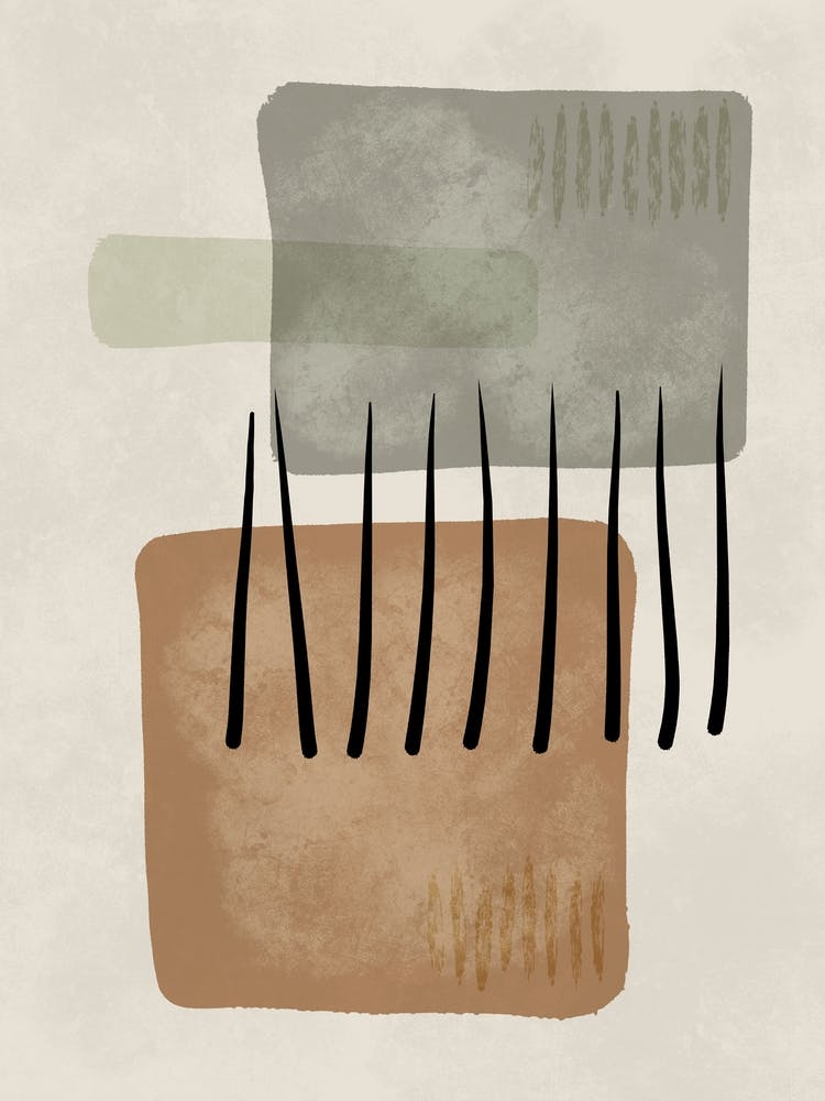 Abstract Boho Brushstrokes