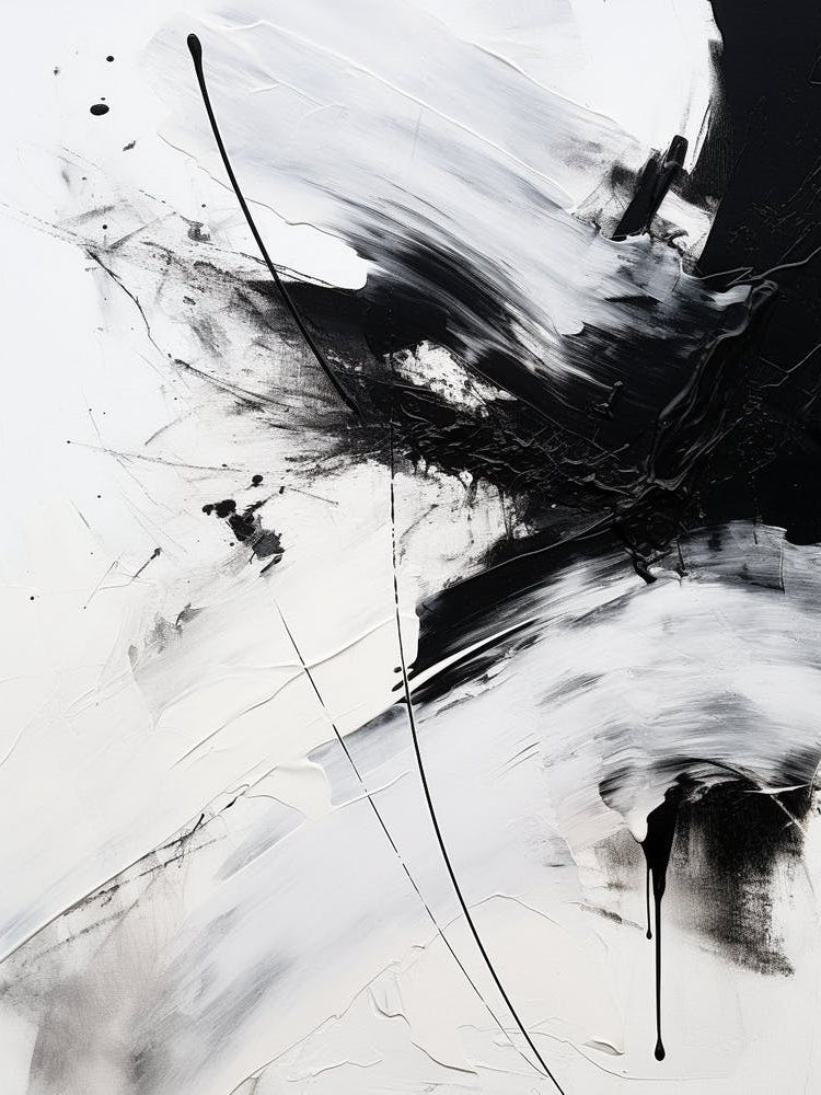 Timeless Reverie Abstract Black And White 1