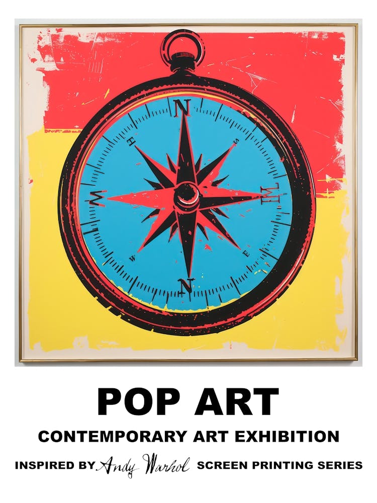 Poster Compass Pop Art 4