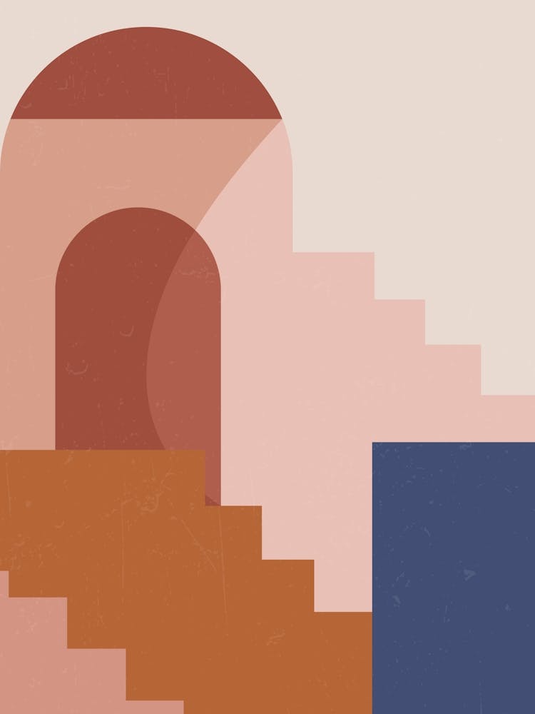 Bohemian Moroccan Staircase Print 2