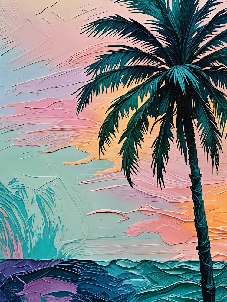 Sunset Palm Tree no6