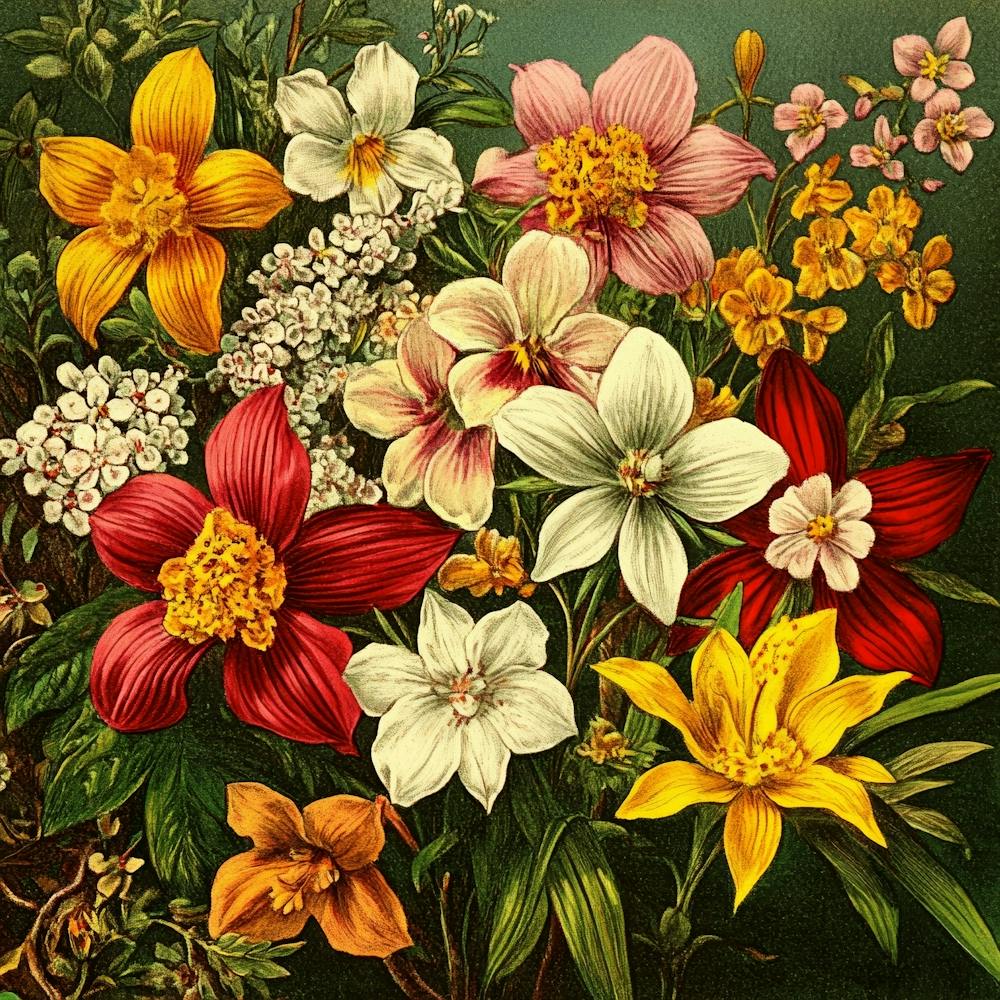 Bouquet Of Flowers Art 2