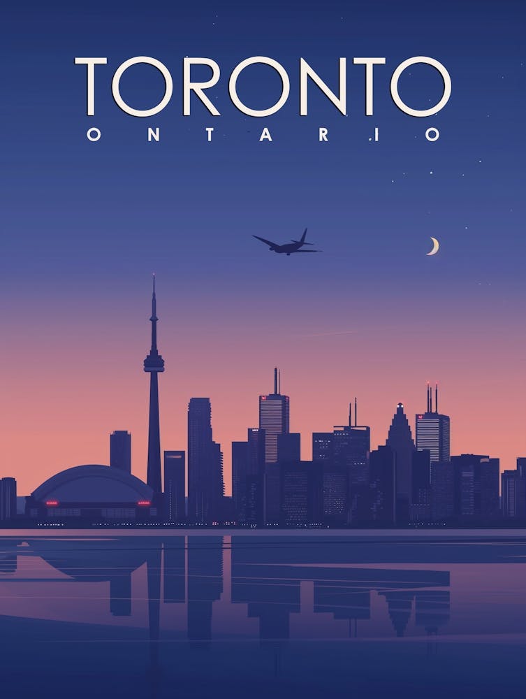 Toronto in Vintage Style Poster