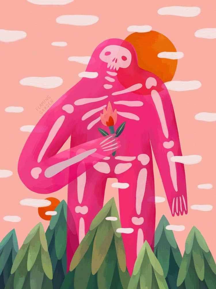 Lonely Pink Monster