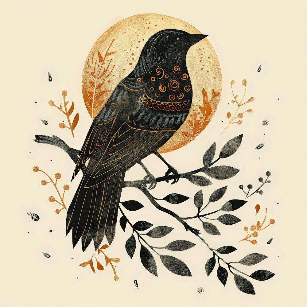 Crow Illustration 1