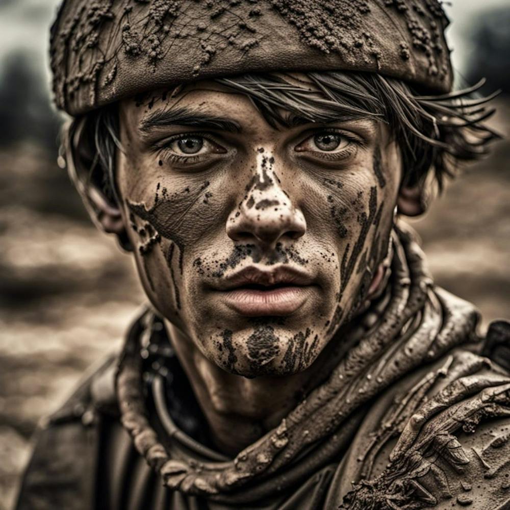Soldier In The Mud