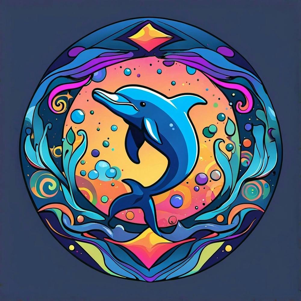Dolphin In A Circle
