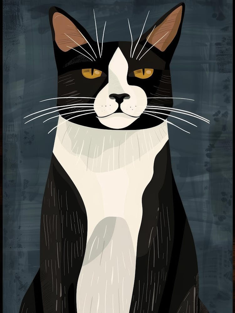 Black And White Cat 34