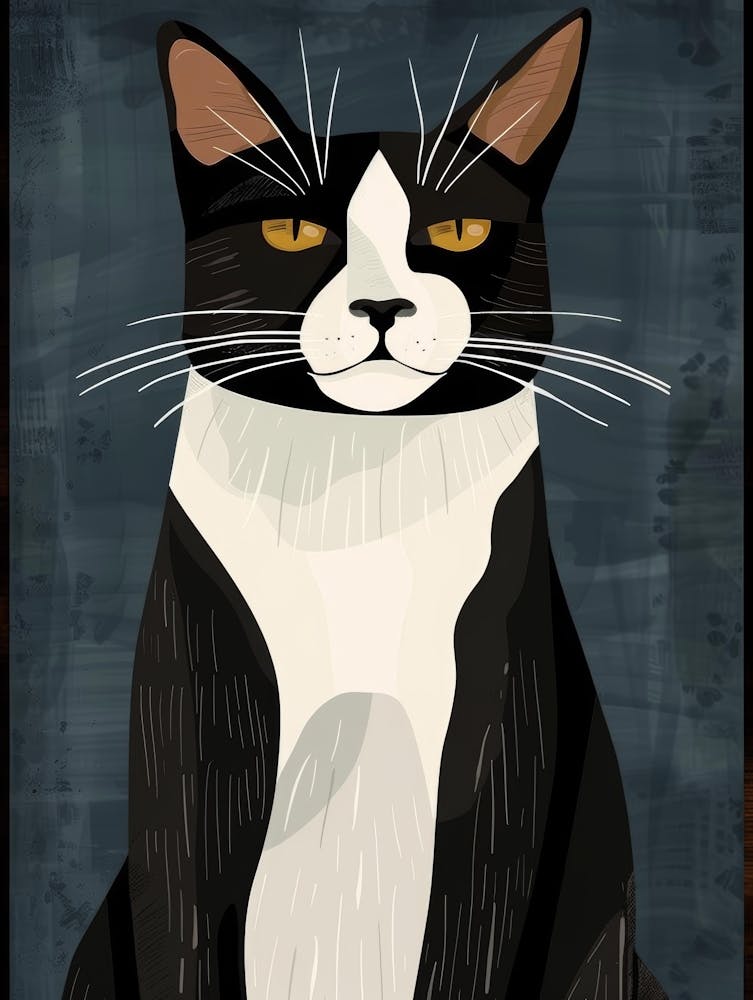 Black And White Cat 34