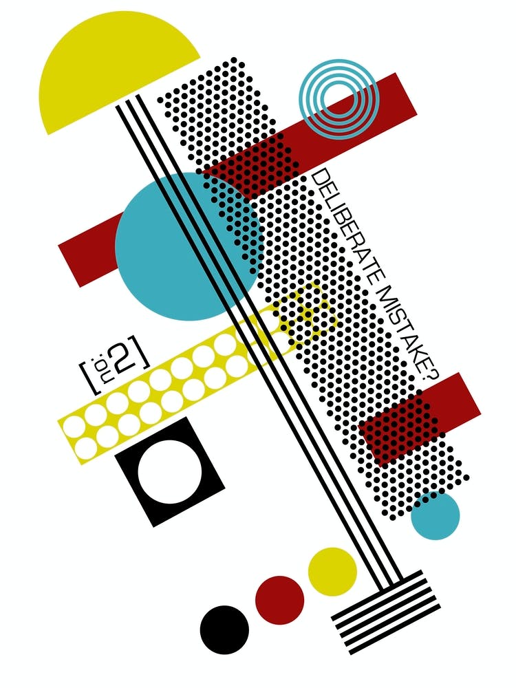 Bauhaus Pattern Deliberate Mistake