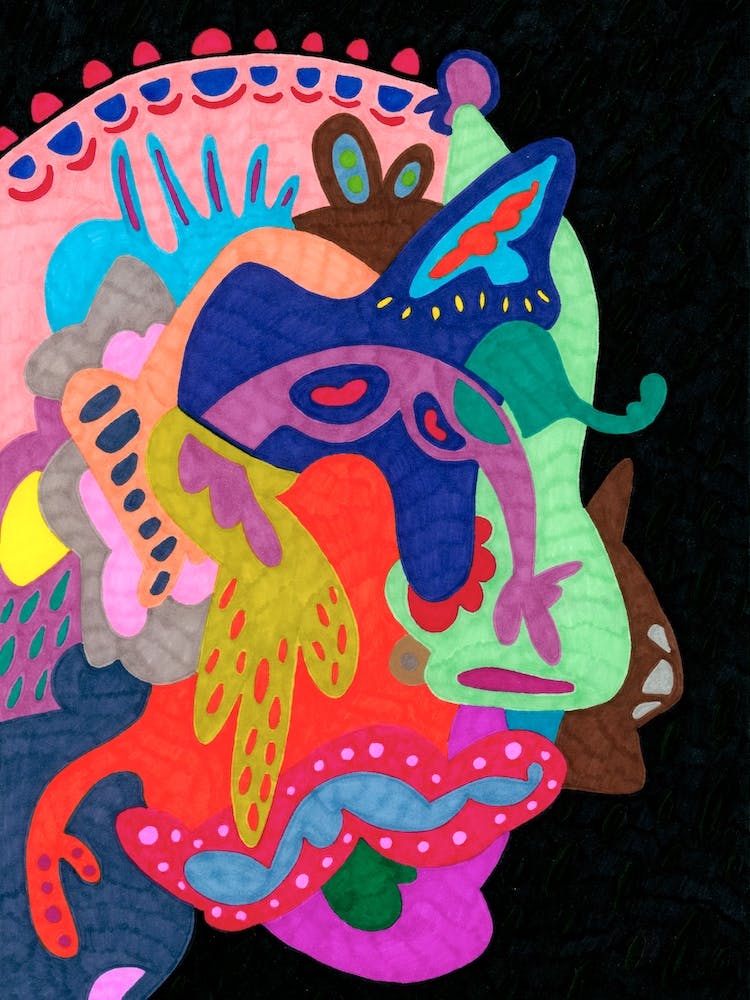 Side Face In The Mirror