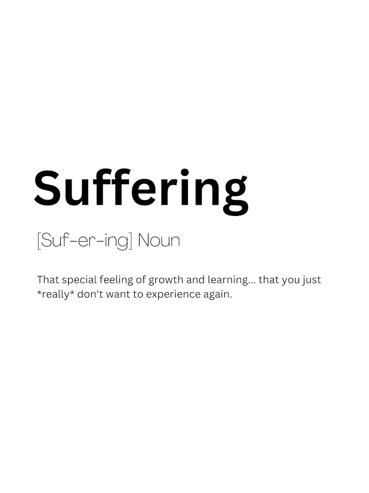 Suffering Definition Meaning