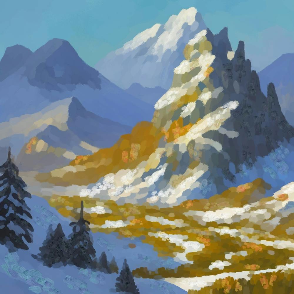 Paysage de Montagne Fantastique