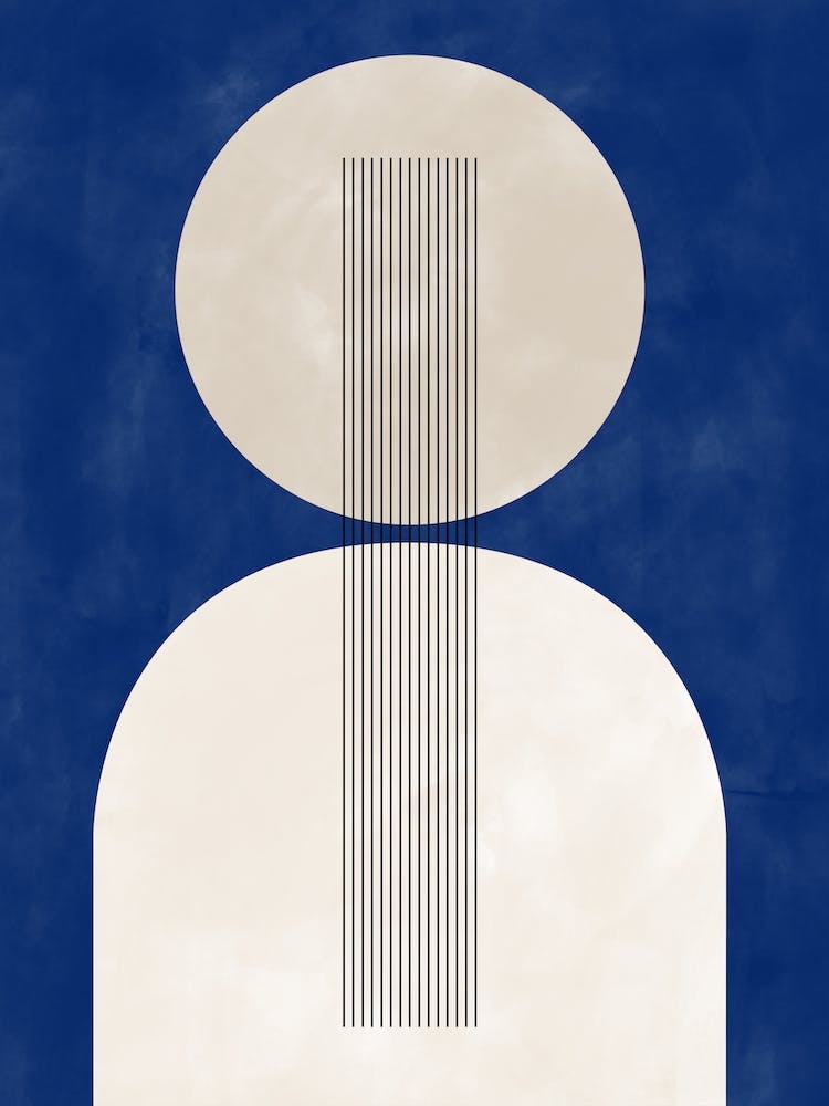 Blue Bohemian Poster