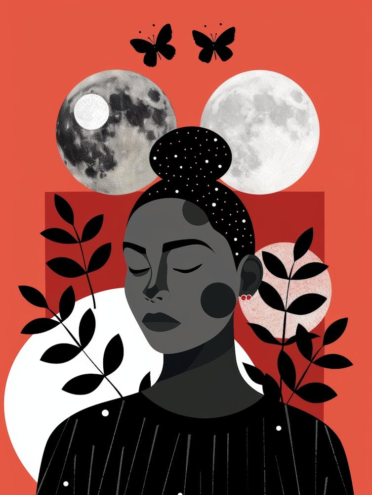 Moon And Butterfly