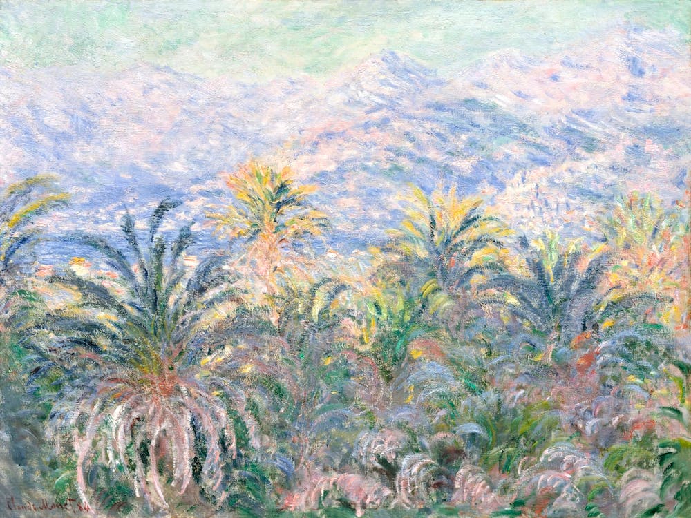 Palm Trees At Bordighera (1884), Claude Monet