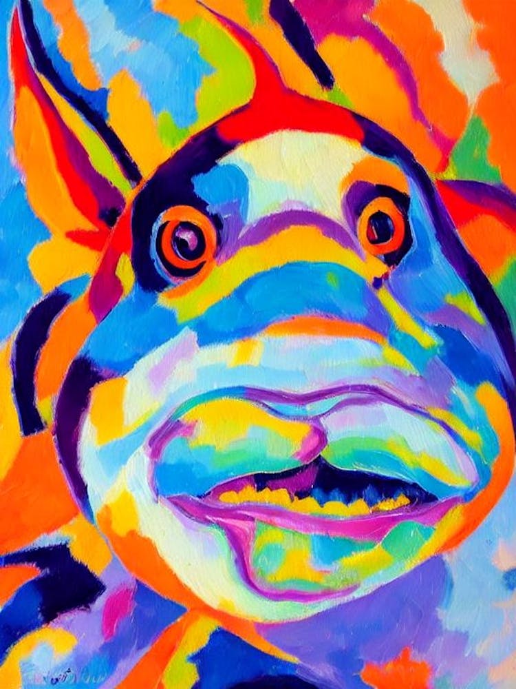Clown Triggerfish Matisse Inspired