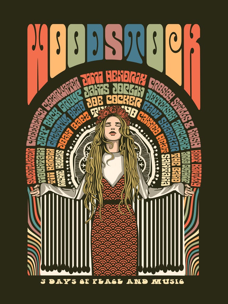 Woodstock Festival Poster