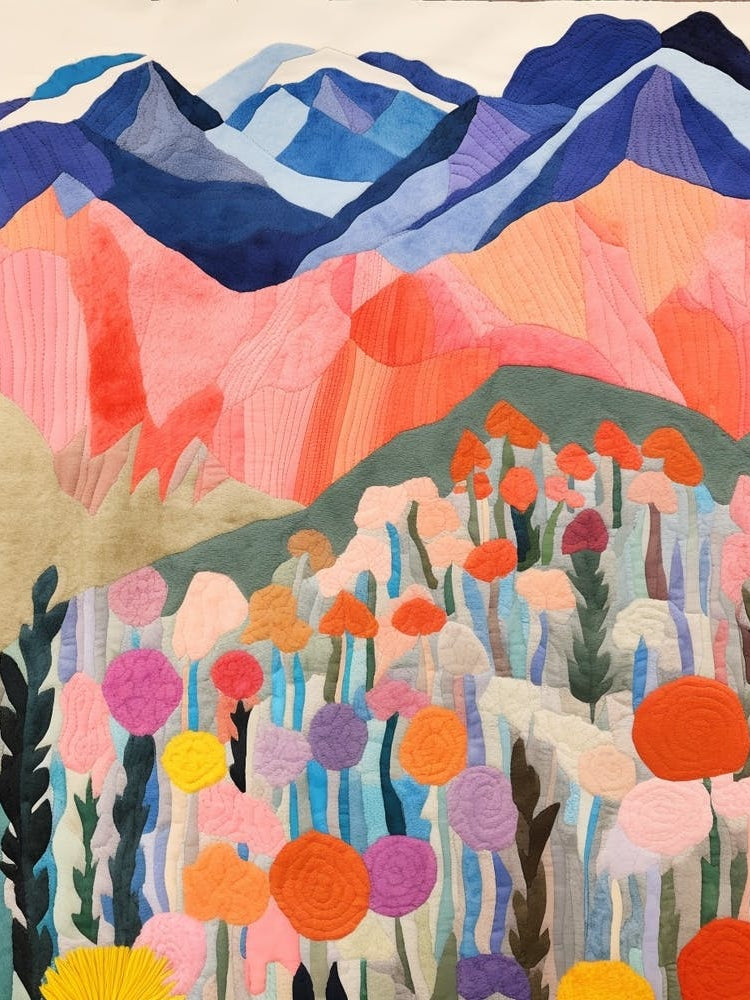 Mount Washington United States 4 Colourful Mountain Illustration