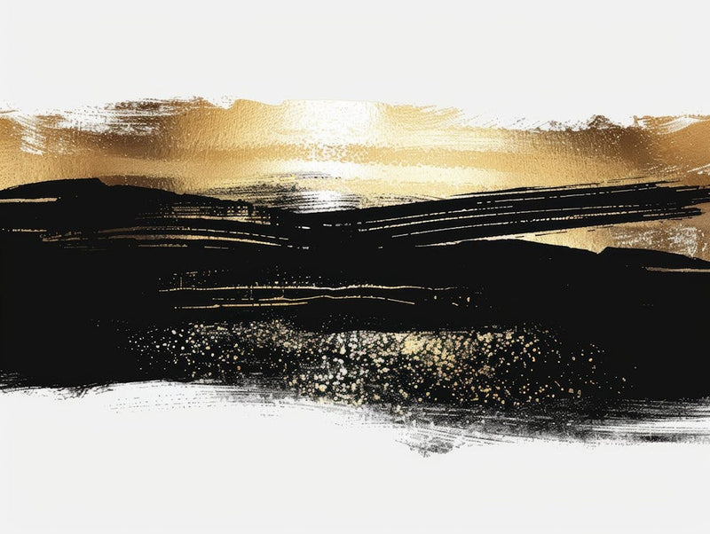 Black And Gold Canvas Print 68