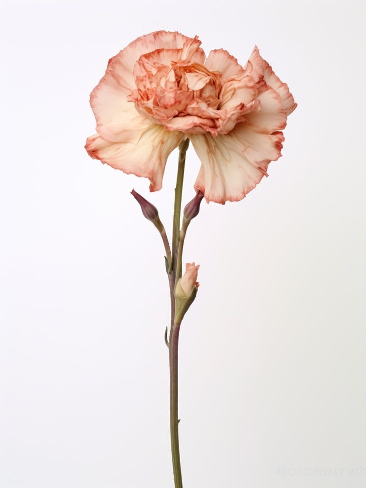 Pressed Flower Botanical Art Carnation 2