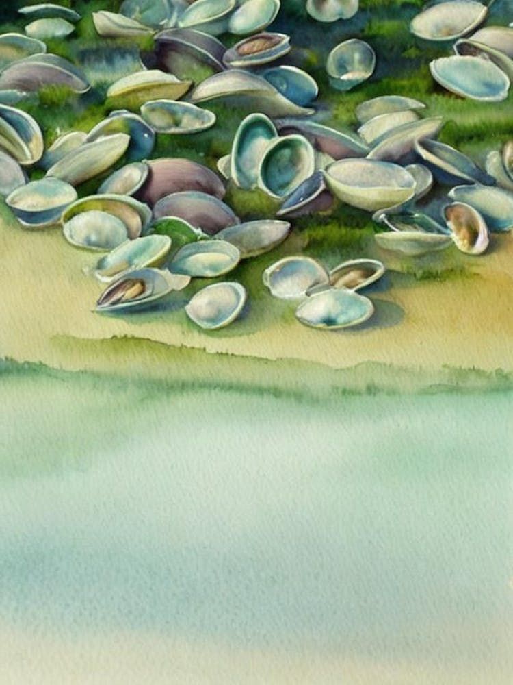 Clams Storybook Watercolour