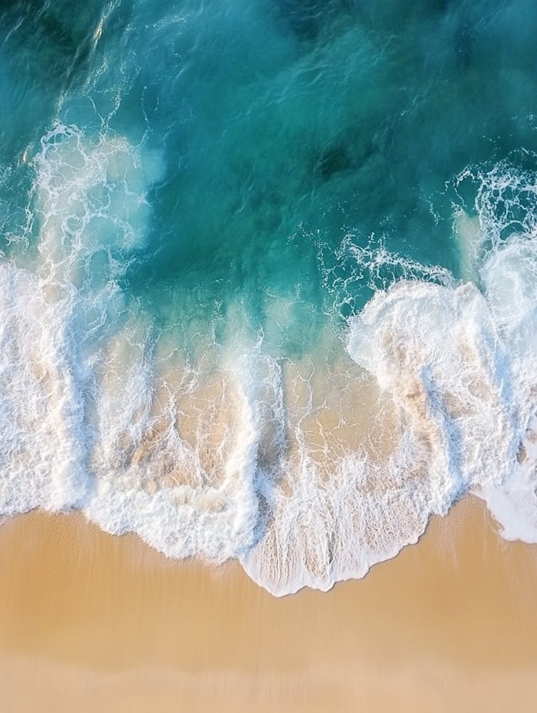 Vue Aérienne Des Vagues de l'Océan 1