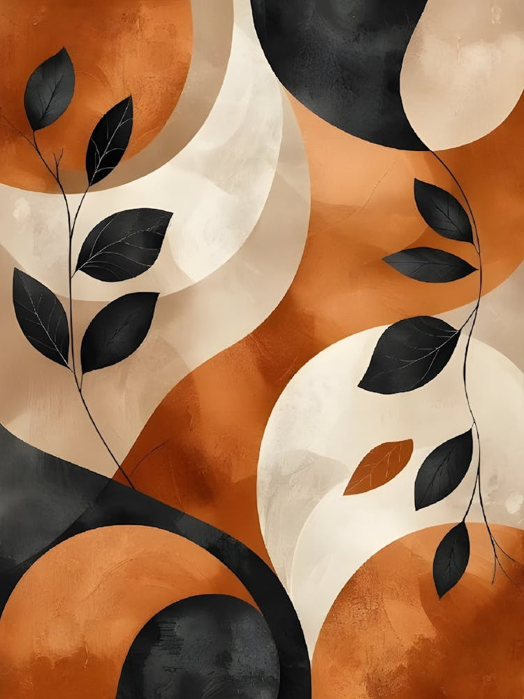 Abstract Leaves Canvas Print 8