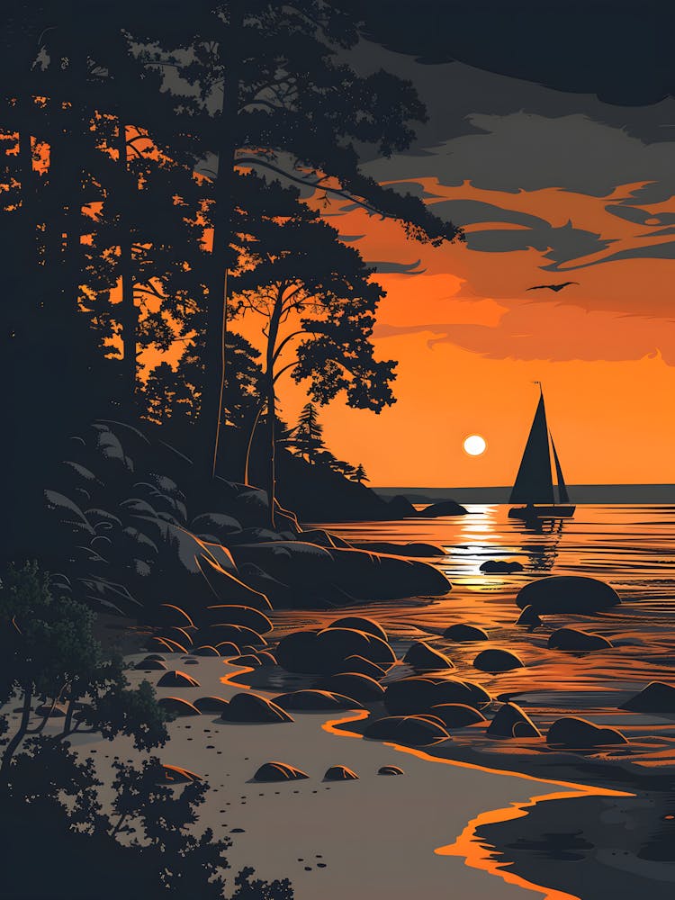 Sunset At The Beach 4