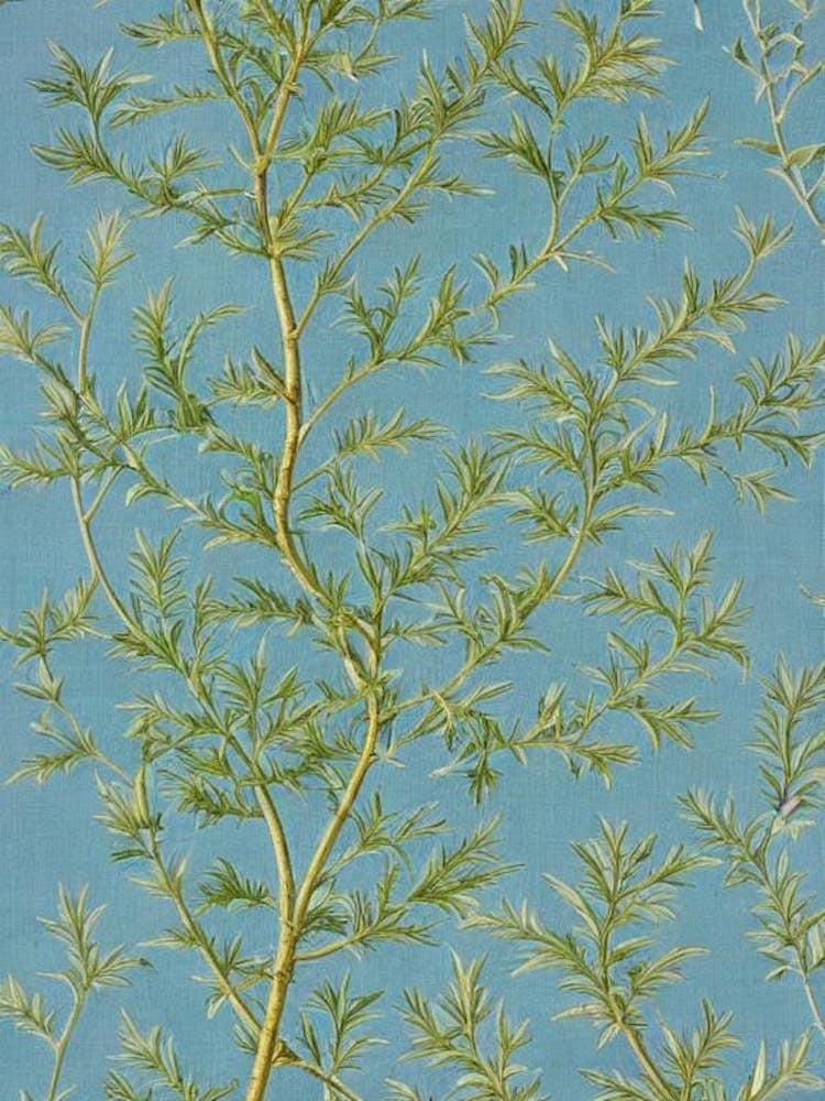 European 2 Larch tree Vintage Botanical