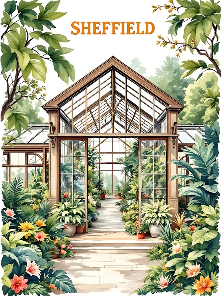 Sheffield Retro Vintage Travel V 01