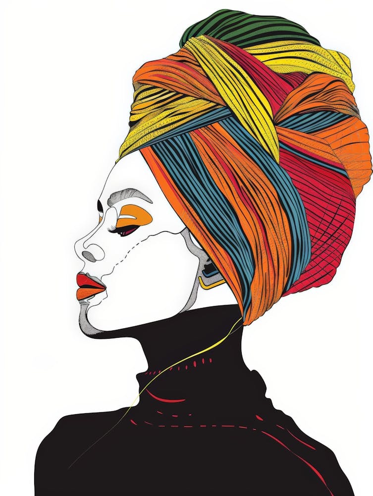 African Woman With Turban 9