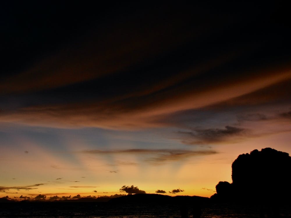 Sonnenuntergang In Railay, Thailand
