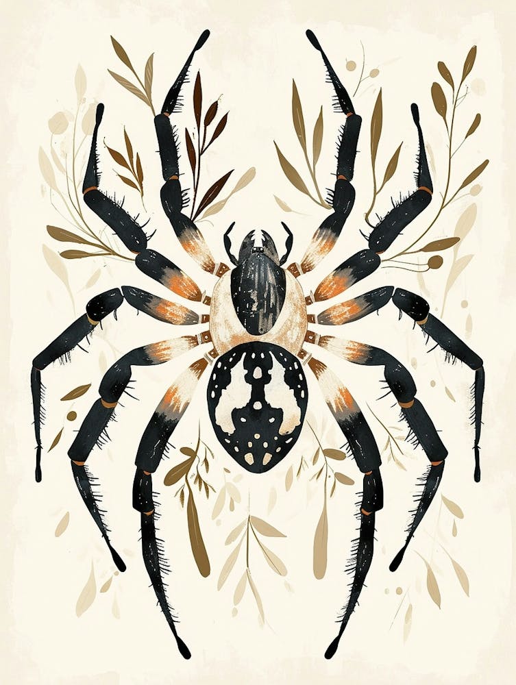 Colourful Insect Illustration Spider 12