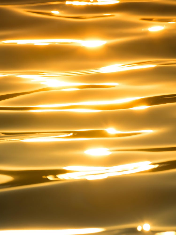 Gold Water Reflection