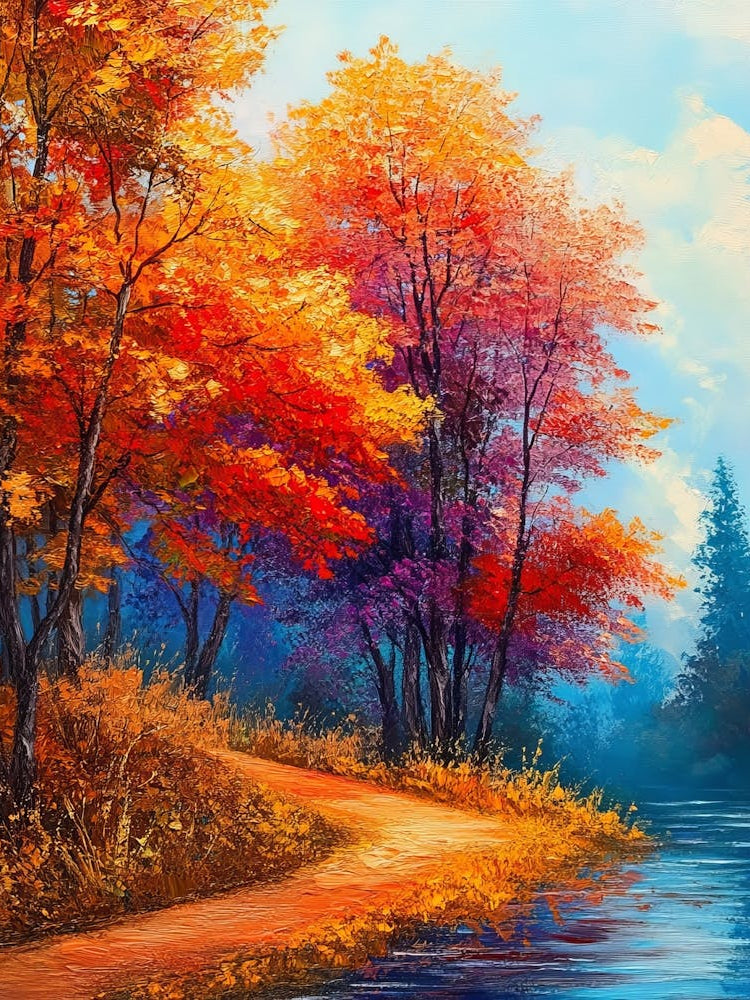 Colorful Autumn Forest Landscape