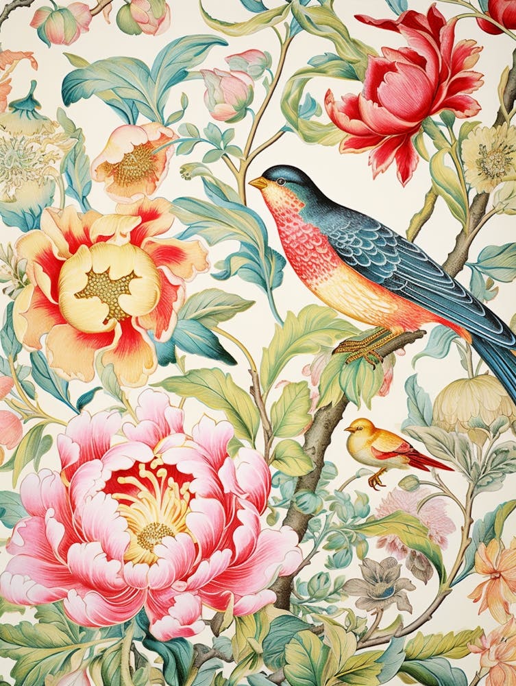 Chinese Floral Wallpaper