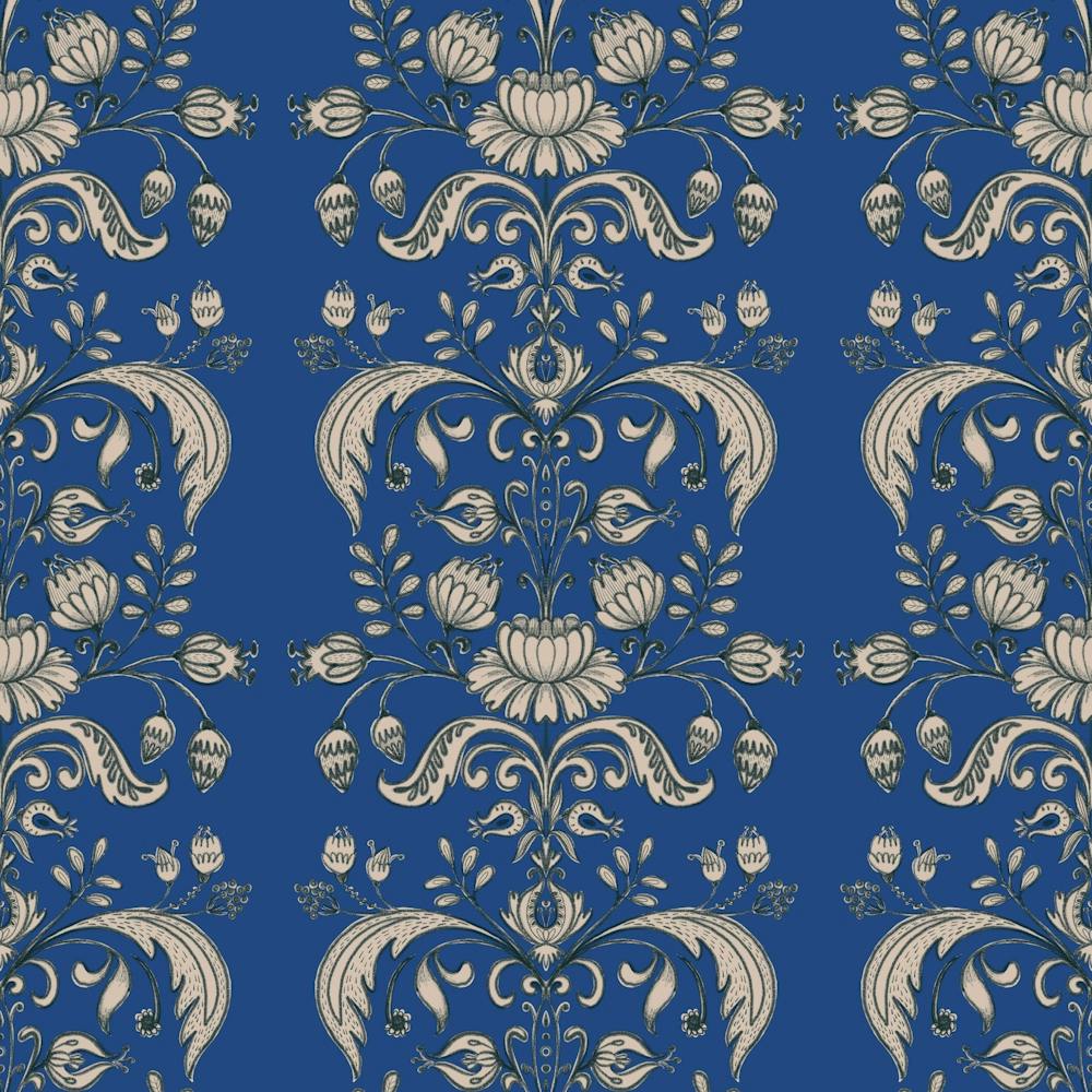 Folk Pattern Blue