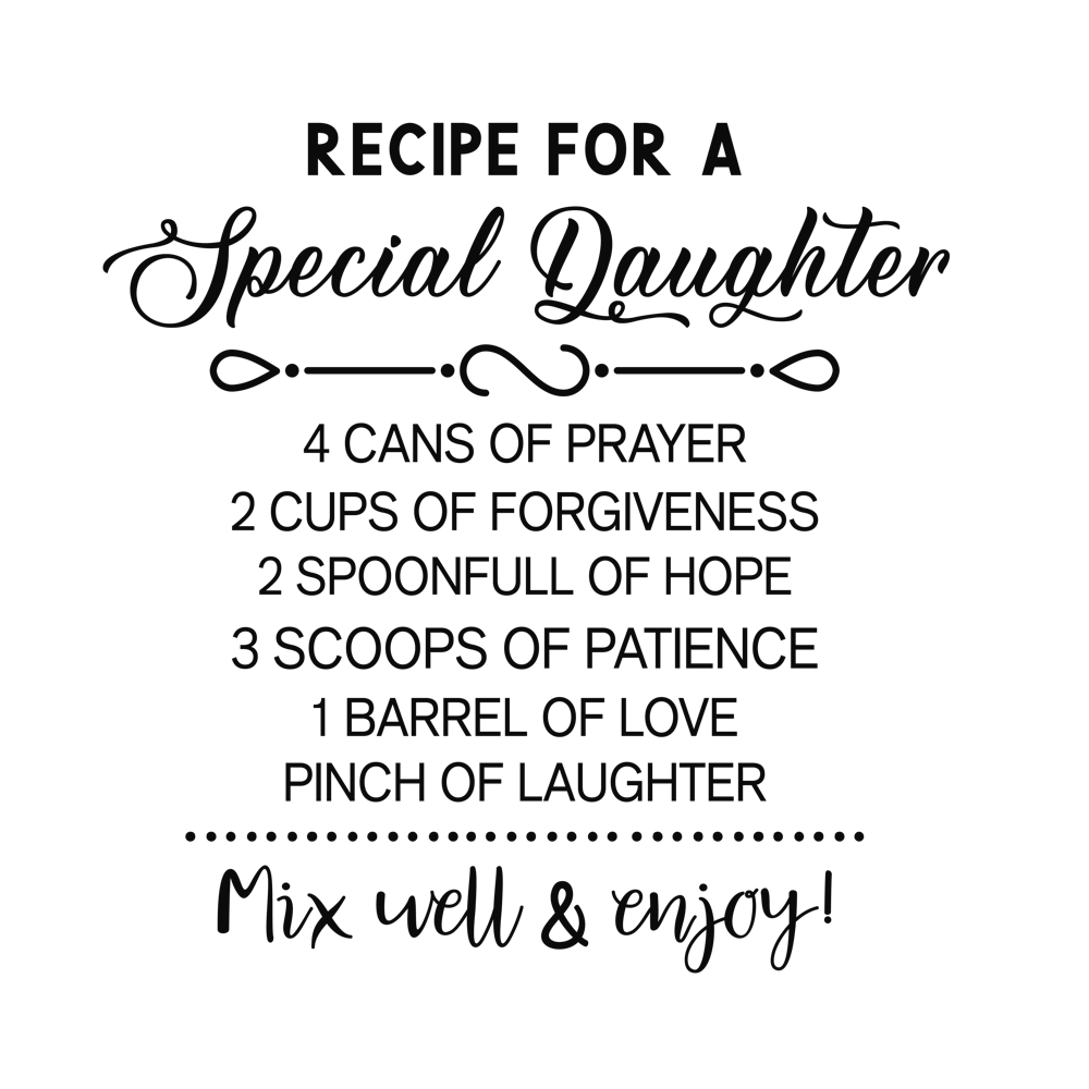 Recipe For A Special Daughter