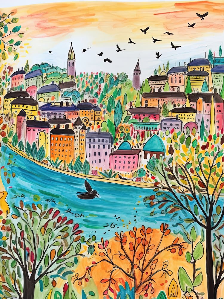 Canberra, Dreamy Storybook Illustration 4