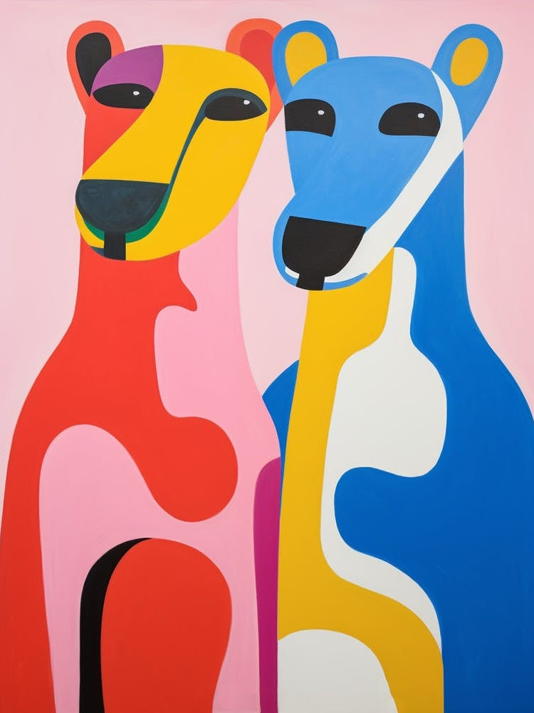 Colourful Kids Animal Art Puma