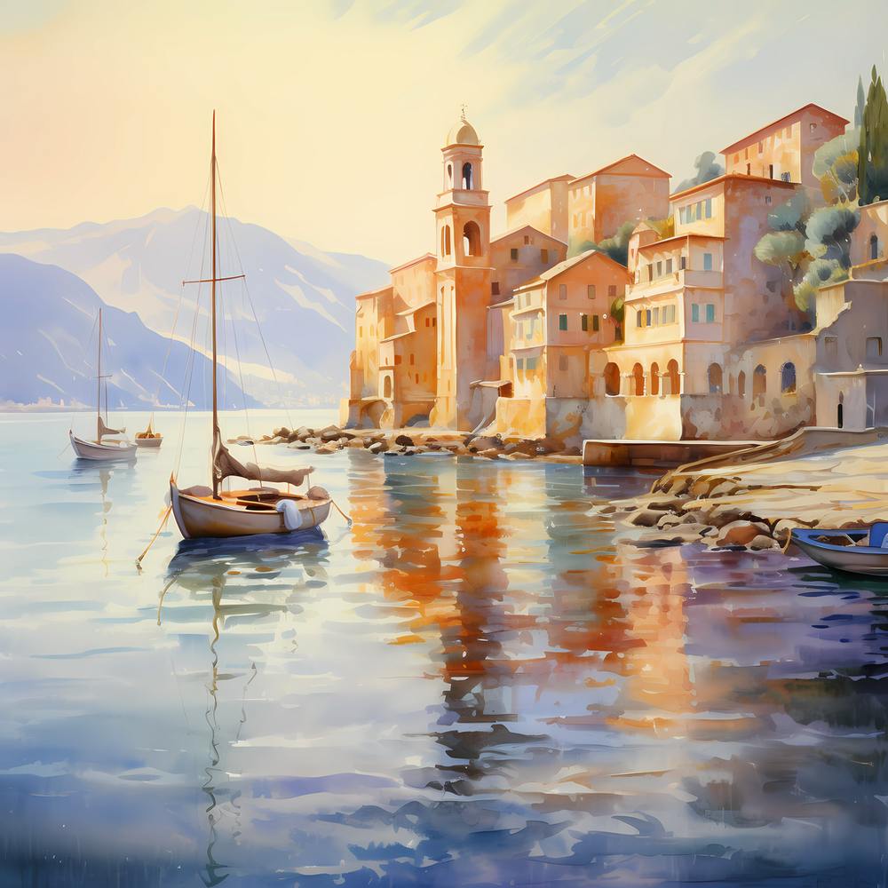 Pastel Poetry: Monet's Coastal Canvas