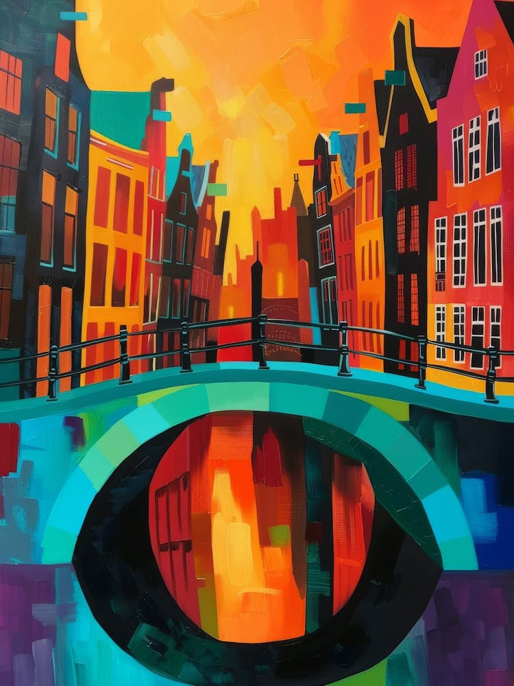 Sunset Over Amsterdam