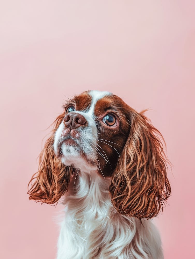 Portrait D'un Chien. Généré Par IA. Mur 2