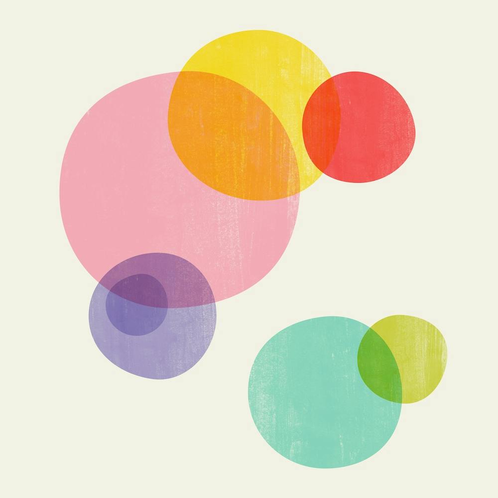 Rainbow Bubbles Square Nursery