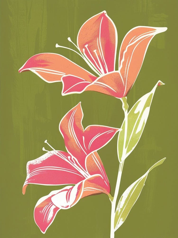 Pink & Green Fuchsia 2