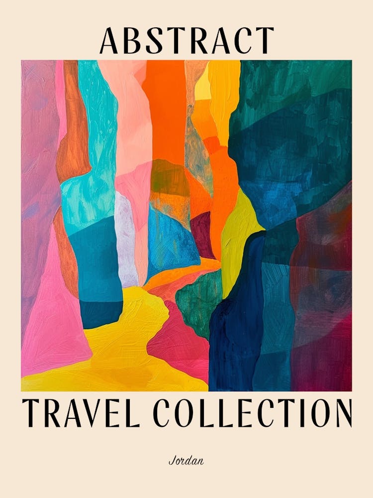 Abstract Travel Collection Poster Jordan 3