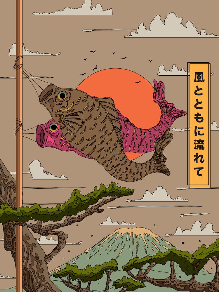 Japanese Koinobori Travel