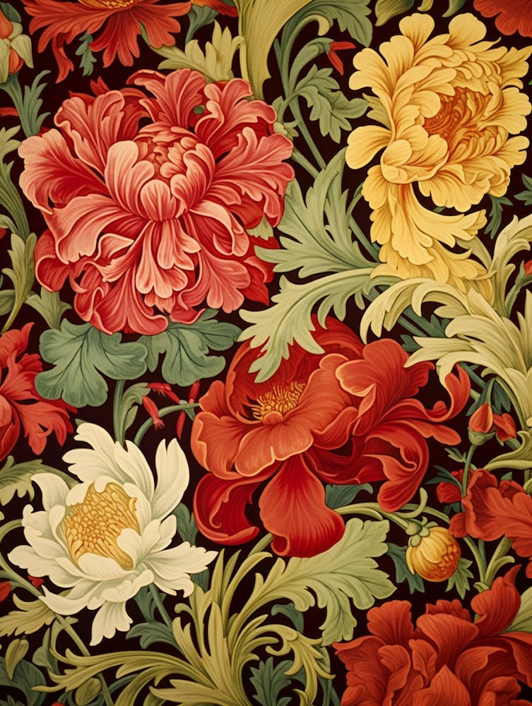 Papier peint floral 4