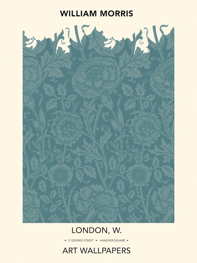 Pink And Rose Poster,  William Morris